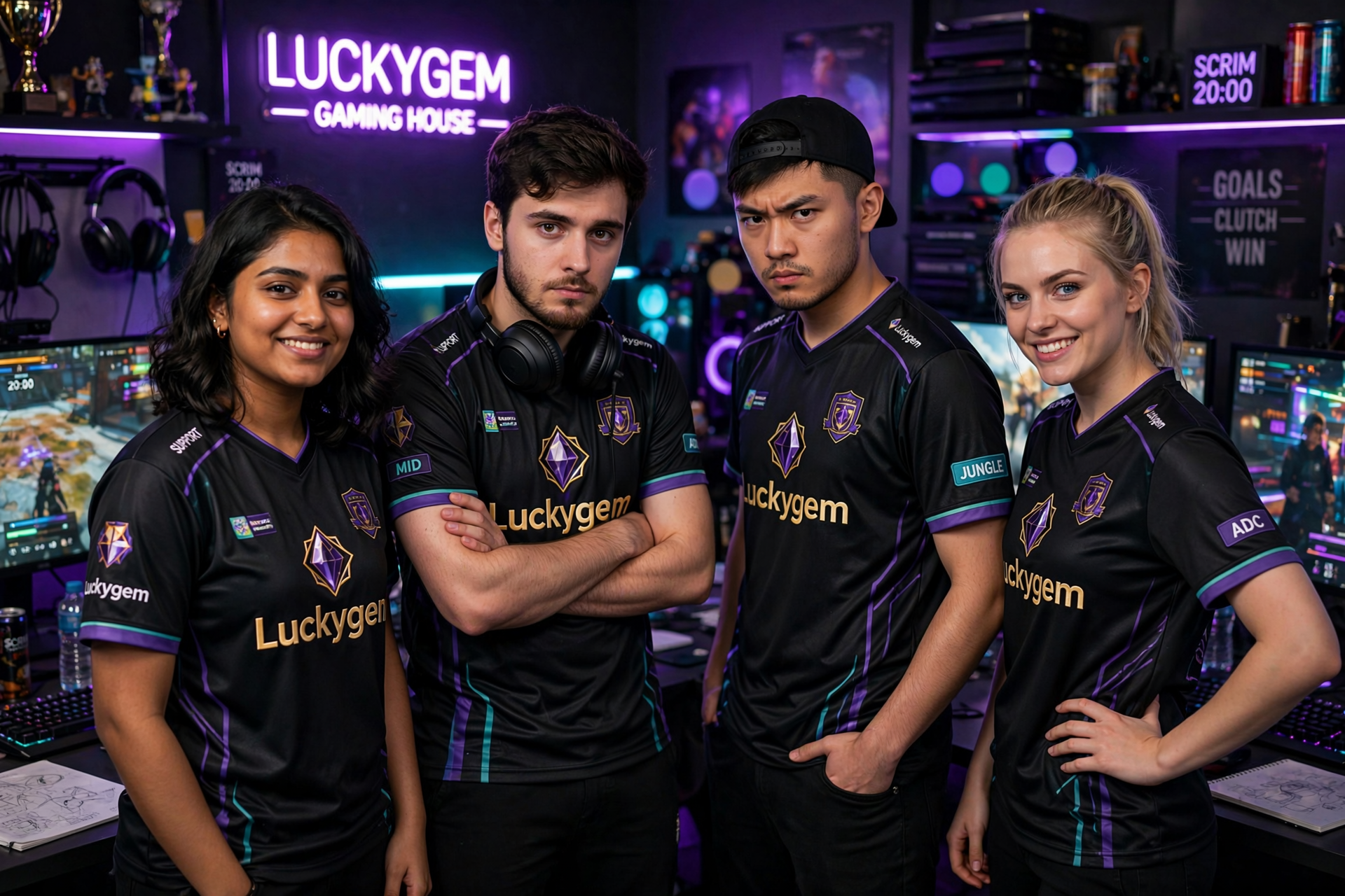 Luckygem pro team roster portrait